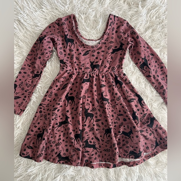 ❤️Rags Reindeer Long Sleeve Dress EUC - Picture 2 of 3